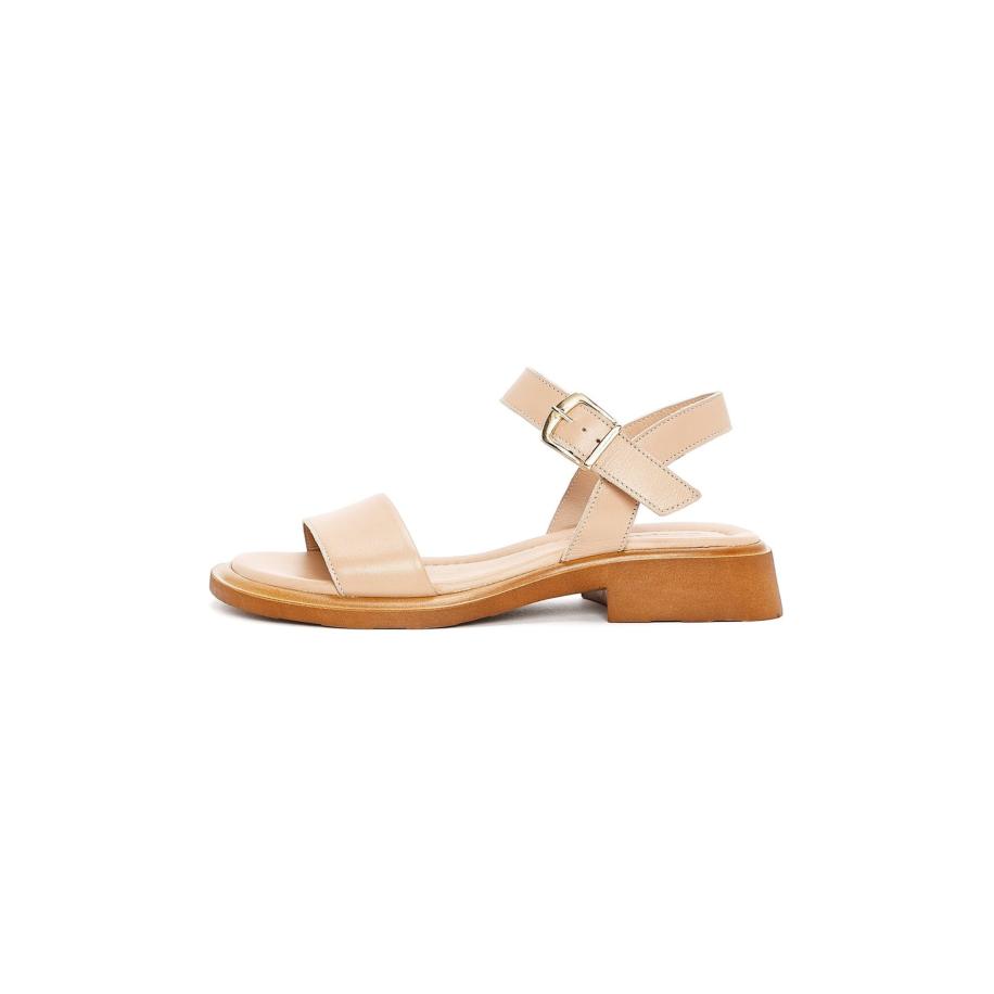 Derimod Sandalen met riem beige Bruin