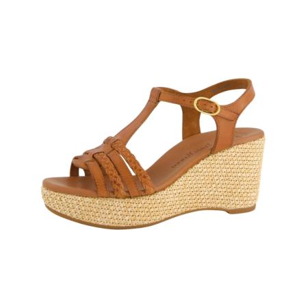 Paul Green Paul Green Sandalen met riem cognac