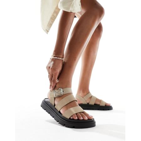 schuh Tina Sandalen in taupe suède-Neutraal