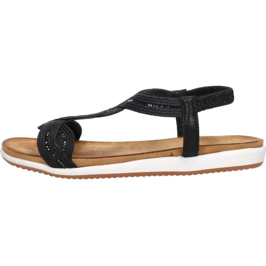 Sub55 - Sandalen Plat Zwart