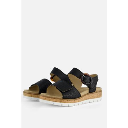Feyn Mia 96 Sandalen zwart Leer