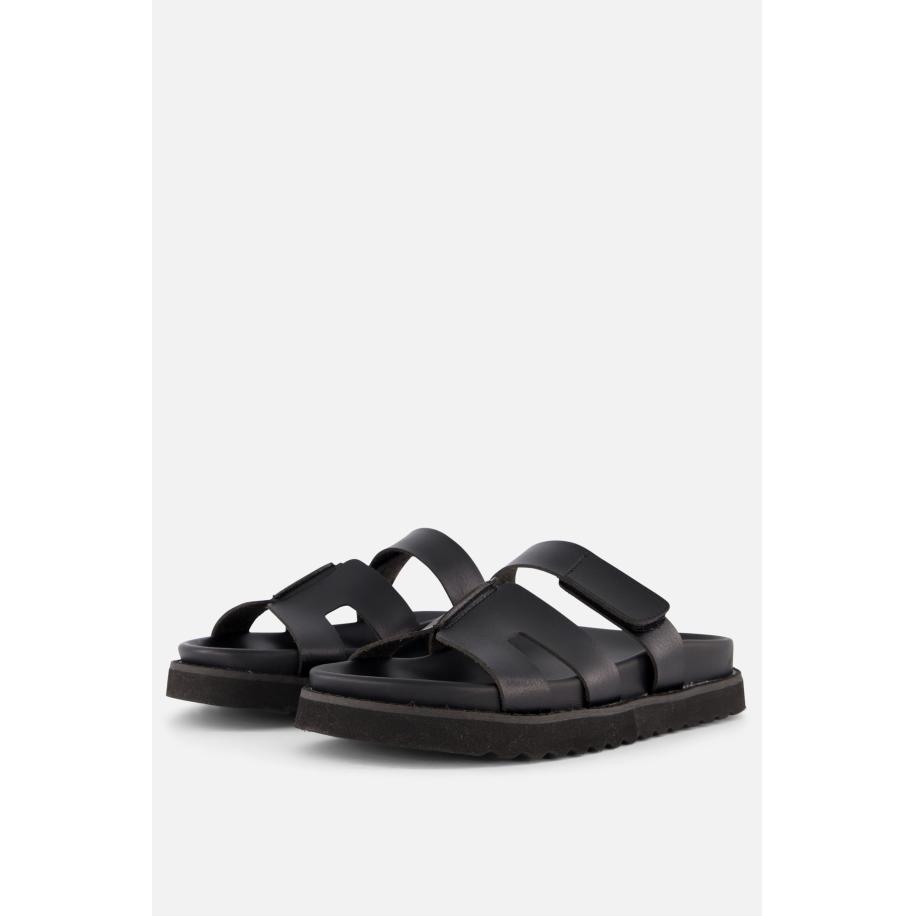 Ann Rocks Sandalen zwart Pu Zwart