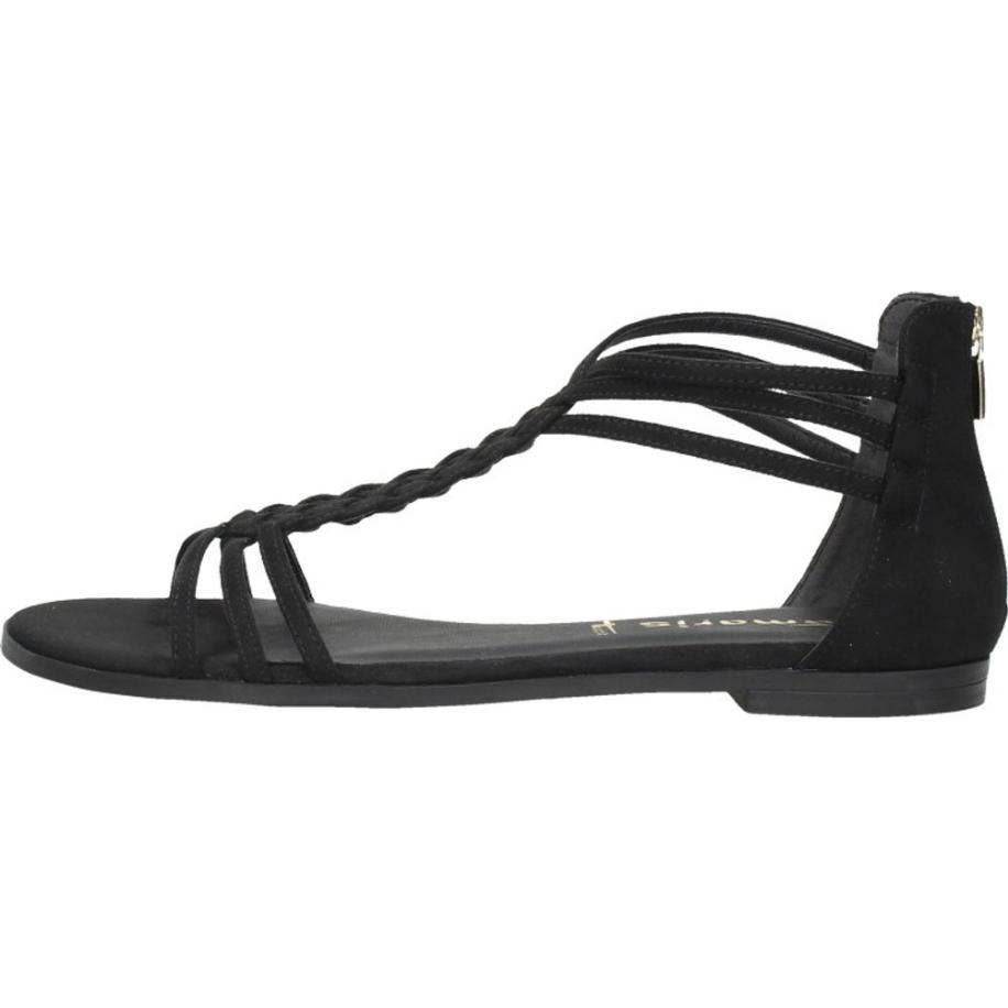 Tamaris - Sandalen Plat Zwart