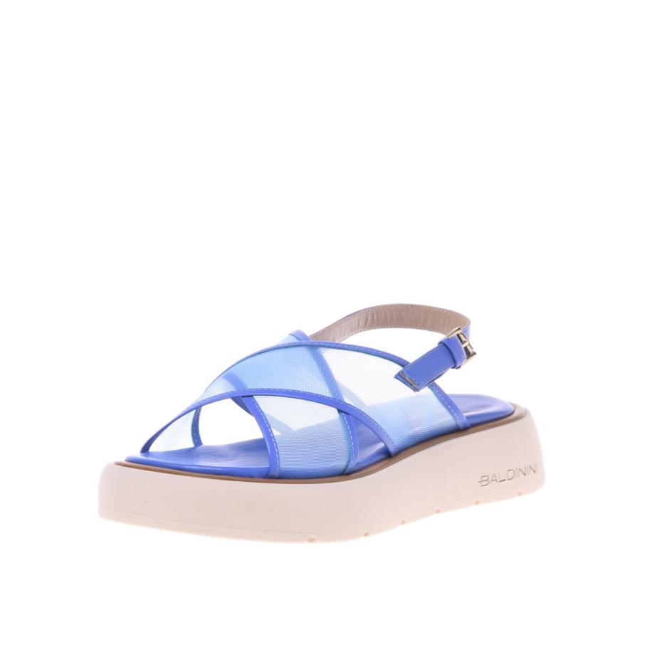 Baldinini BALDININI Sandalen met riem Sky crème / royal blue/koningsblauw -