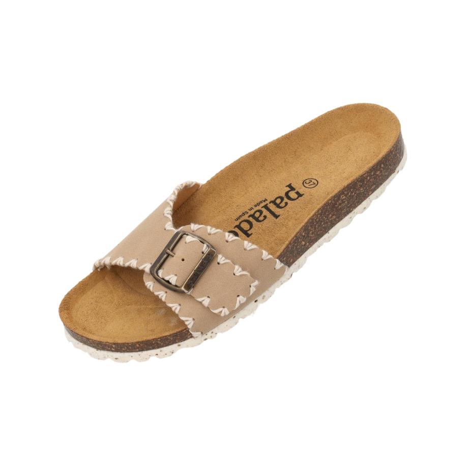 Palado Palado Muiltjes Malta Stitch chamois / ecru / lichtbruin / zwart -