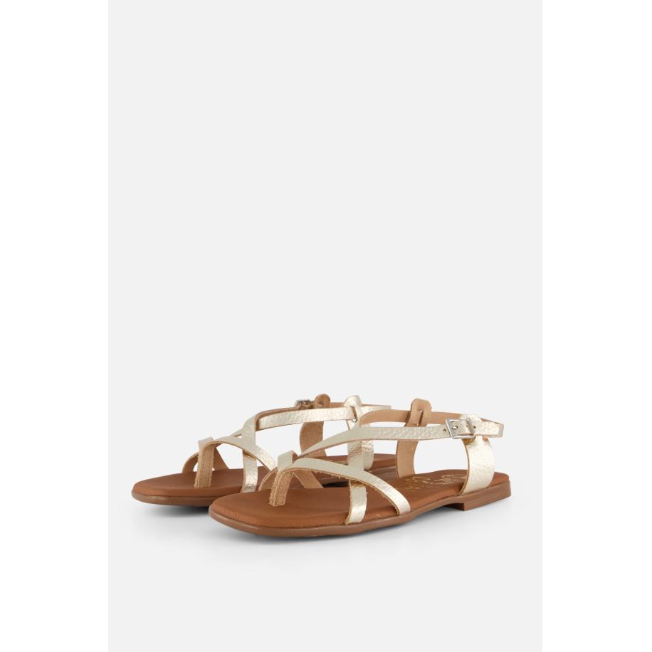 Oh My Sandals Sandalen goud Leer Goud