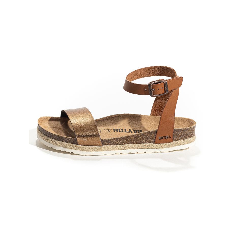 Bayton Bayton Sandalen met riem Jovial karamel / brons -