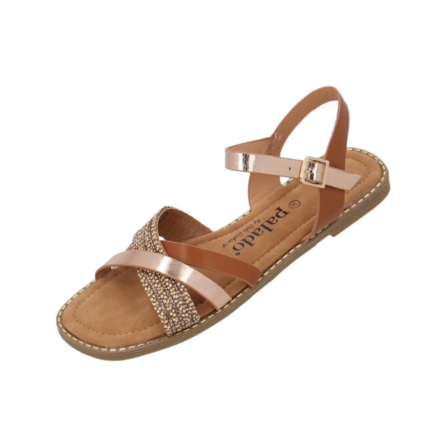 Palado by Sila Sahin Sandalen met riem Lalis bruin / brons Bruin