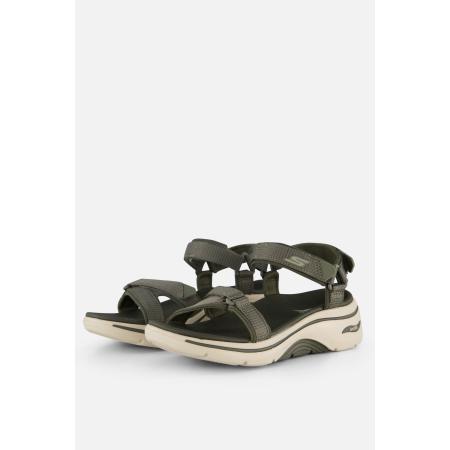 Skechers Arch Fit Sandalen groen Textiel