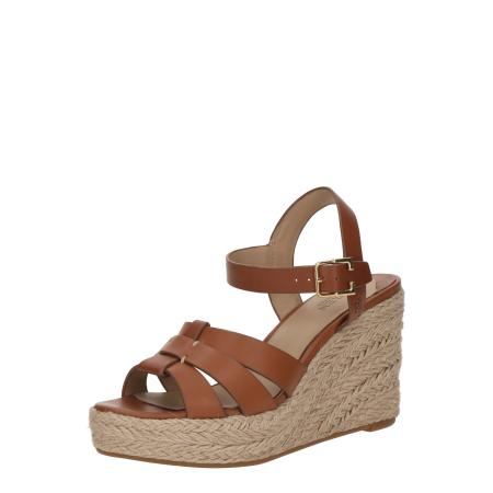 Lauren Ralph Lauren Lauren Ralph Lauren Sandaal SOFFIA ESPDR-ESPADRILLES-WEDGE bruin