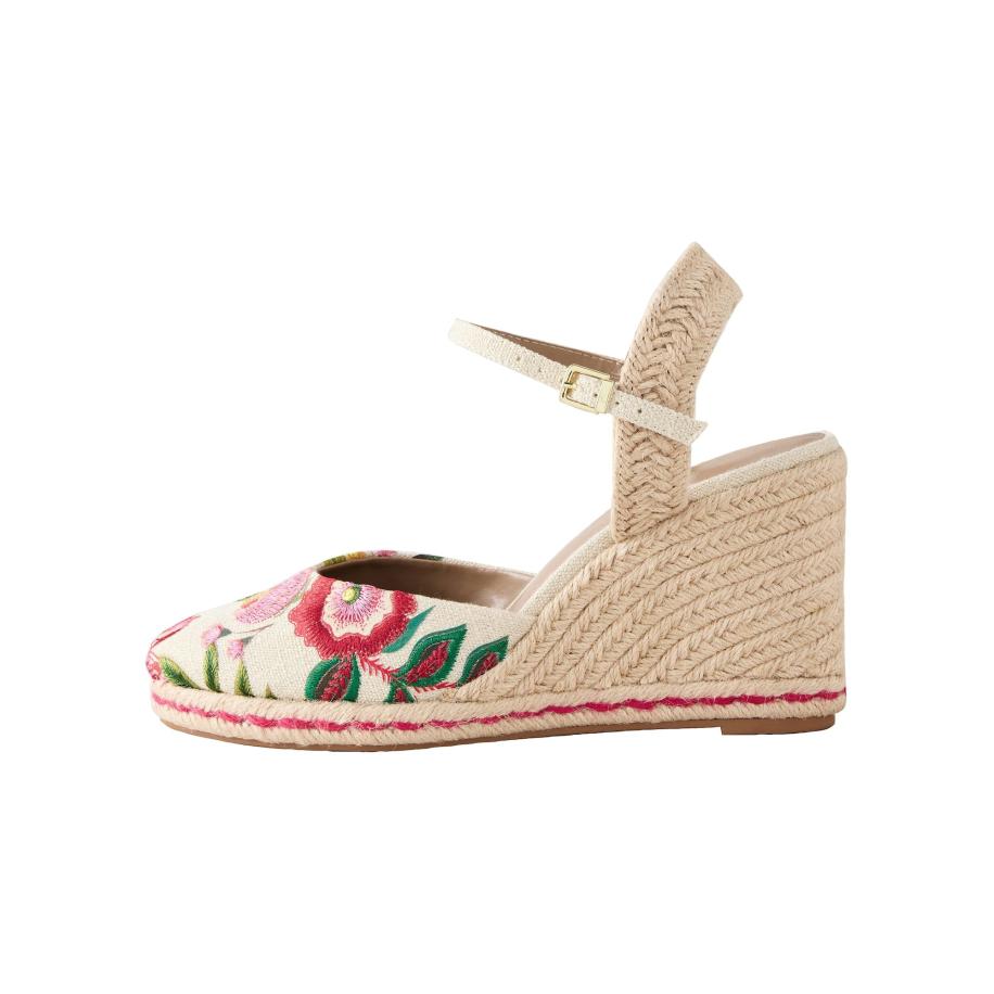 Next Next Sandaal Forever Comfort ecru / groen / rosa / rood -