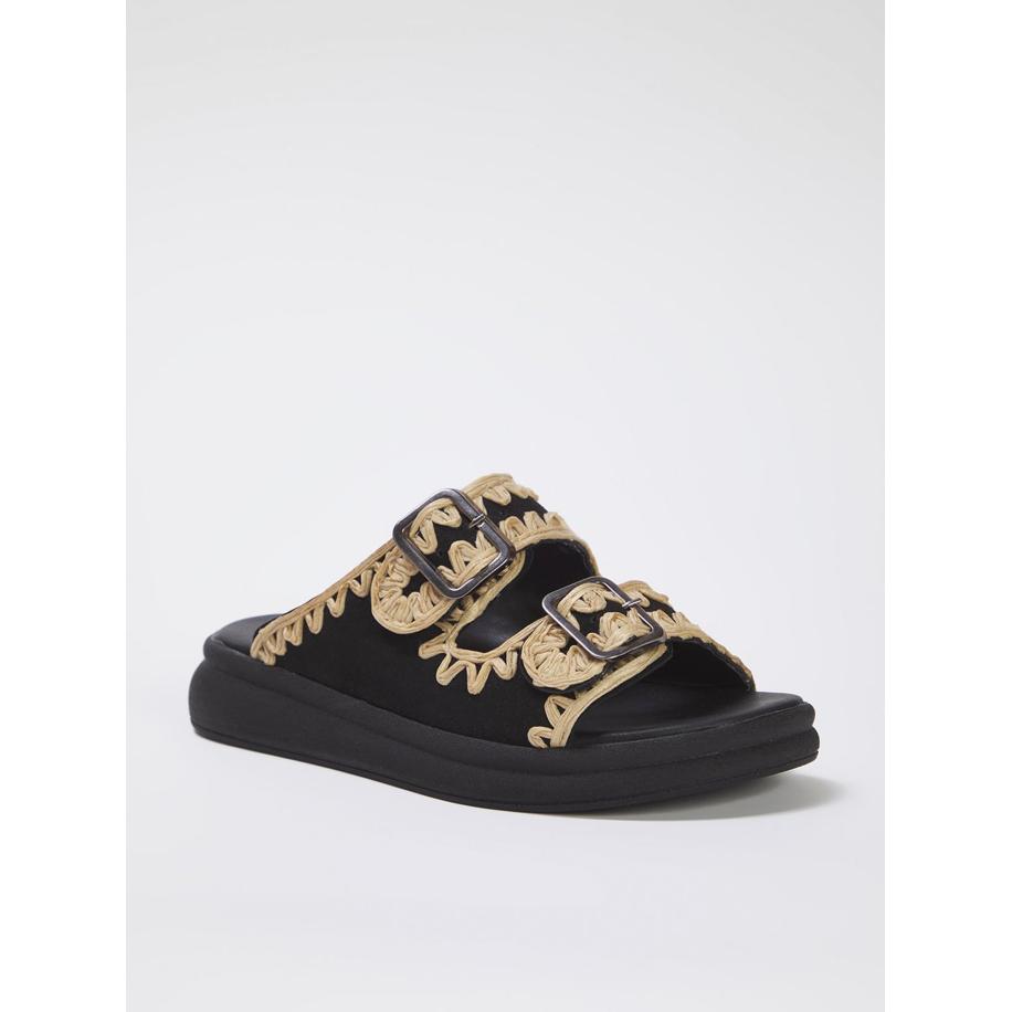 Trendyol Trendyol Muiltjes beige / zwart -