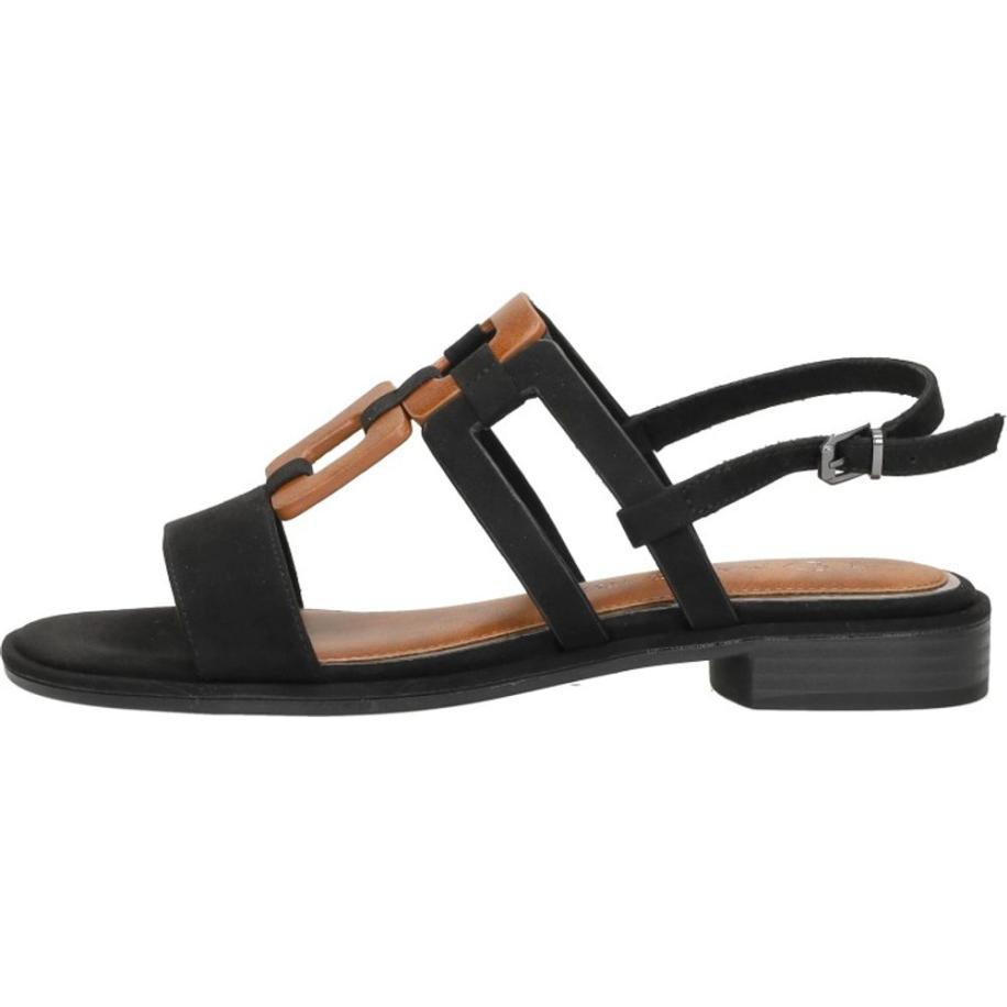 Marco Tozzi - Sandalen Plat Zwart