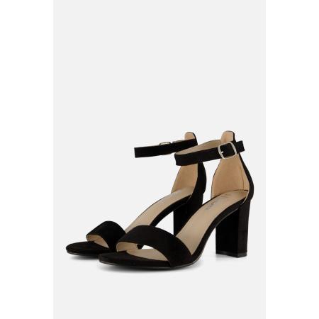 POSH by Poelman Sandalen zwart Textiel