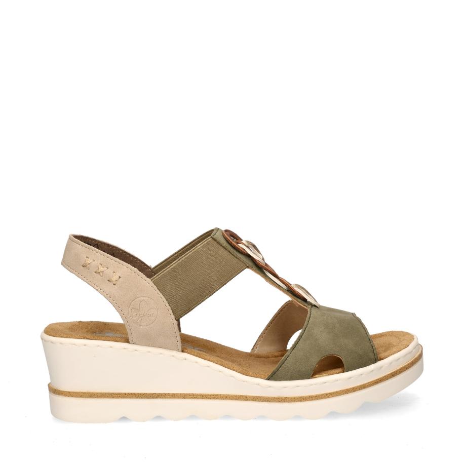 Rieker sandalen Groen 466245 Groen