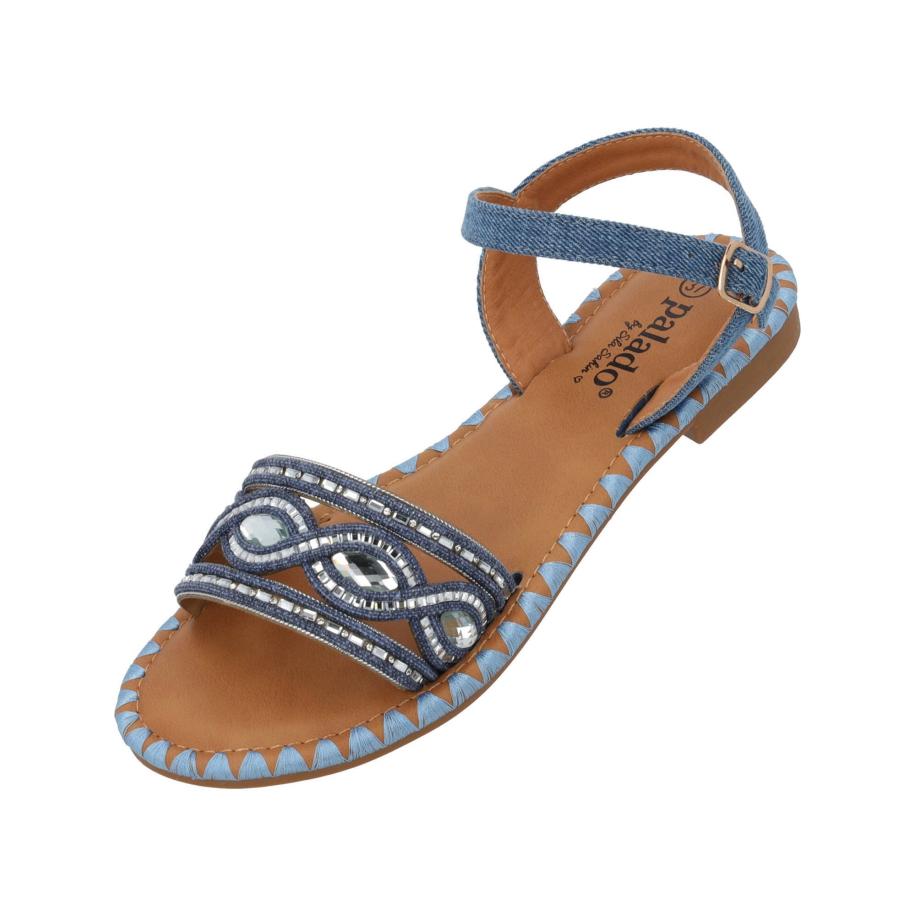 Sila Sahin Palado by Sila Sahin Sandalen met riem Naforao blauw denim / zilver -