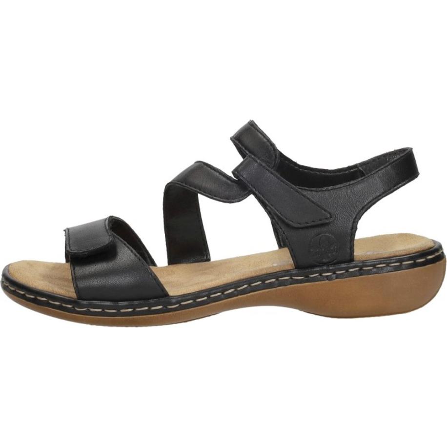 Rieker - Dames Sandalen Zwart