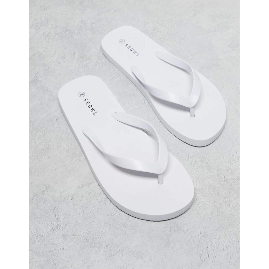 SEQWL - Mamun - Teenslippers in wit Wit