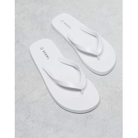 SEQWL - Mamun - Teenslippers in wit