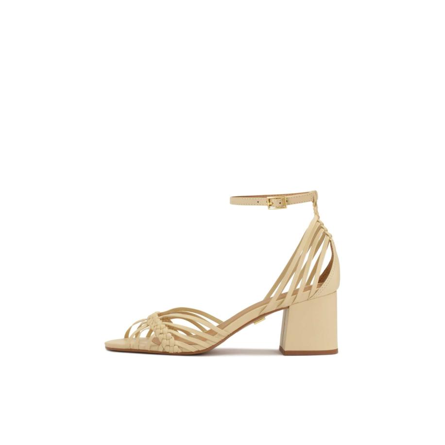 Kazar Kazar Sandalen met riem beige -