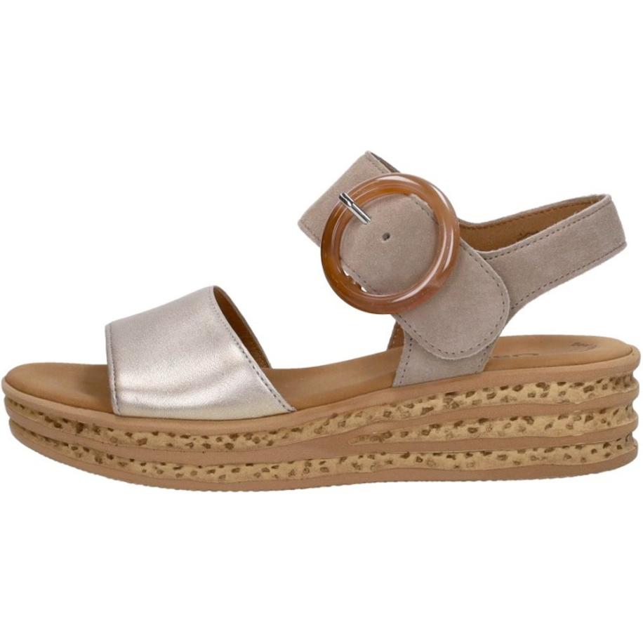 Gabor - Sandalen Plat Bruin