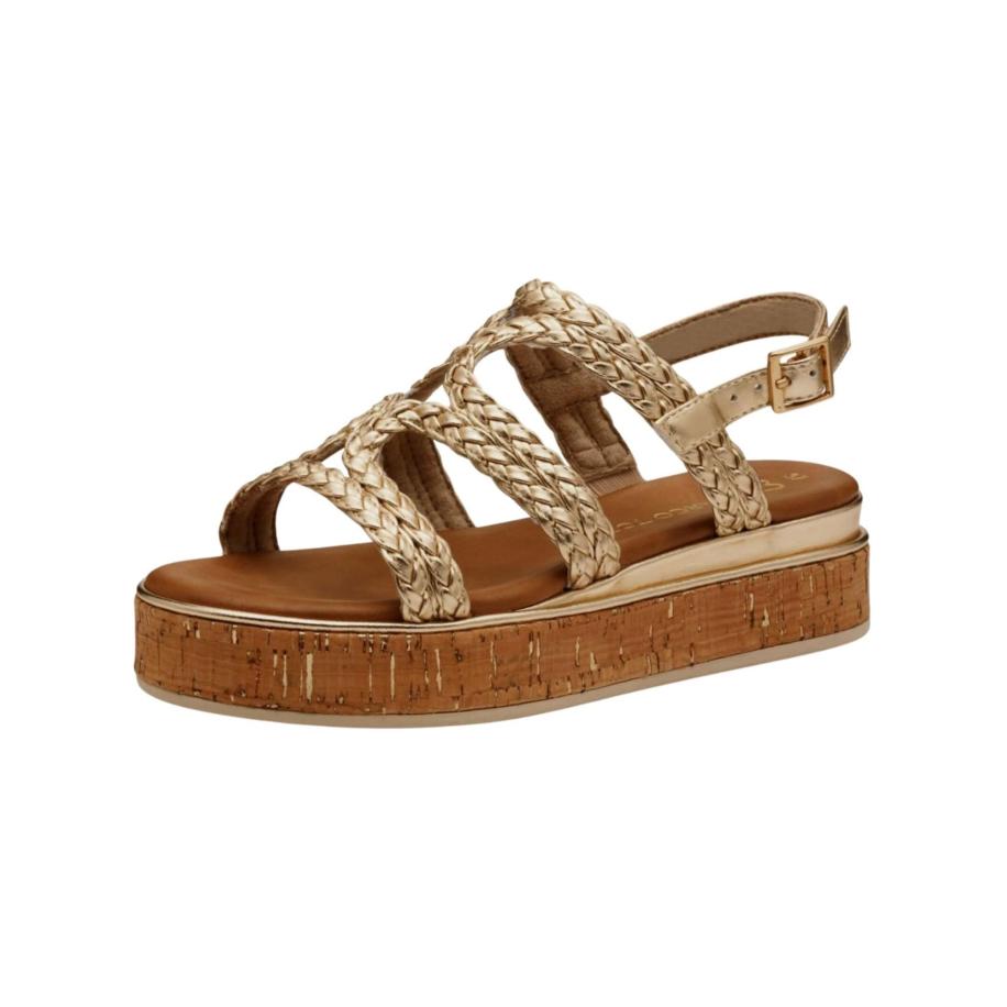 Marco Tozzi MARCO TOZZI Sandalen met riem goud -