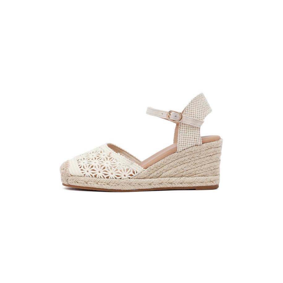 Derimod Derimod Sandaal Espadrilles beige -