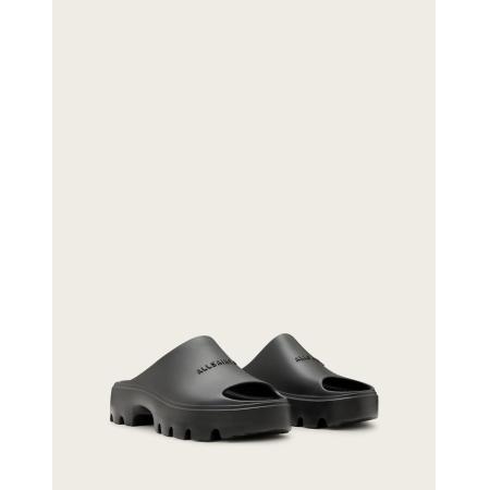 AllSaints Eclipse Slippers van rubber met plateauzool in zwart