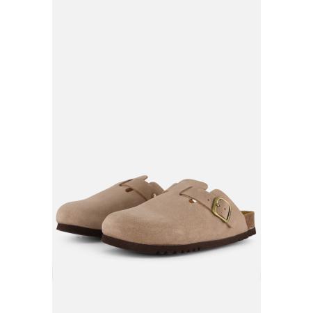 Scholl Fae Clog Slippers beige Suede
