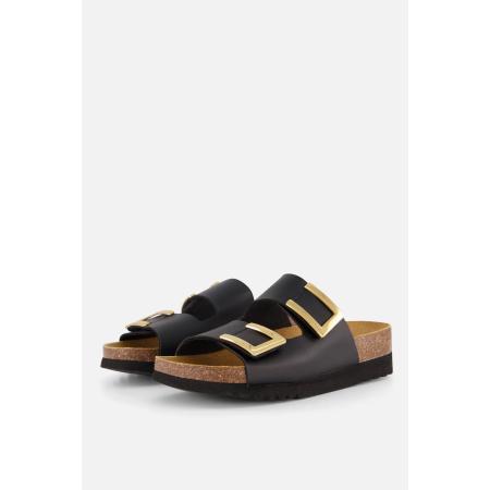 Scholl Monterey Slippers zwart Synthetisch