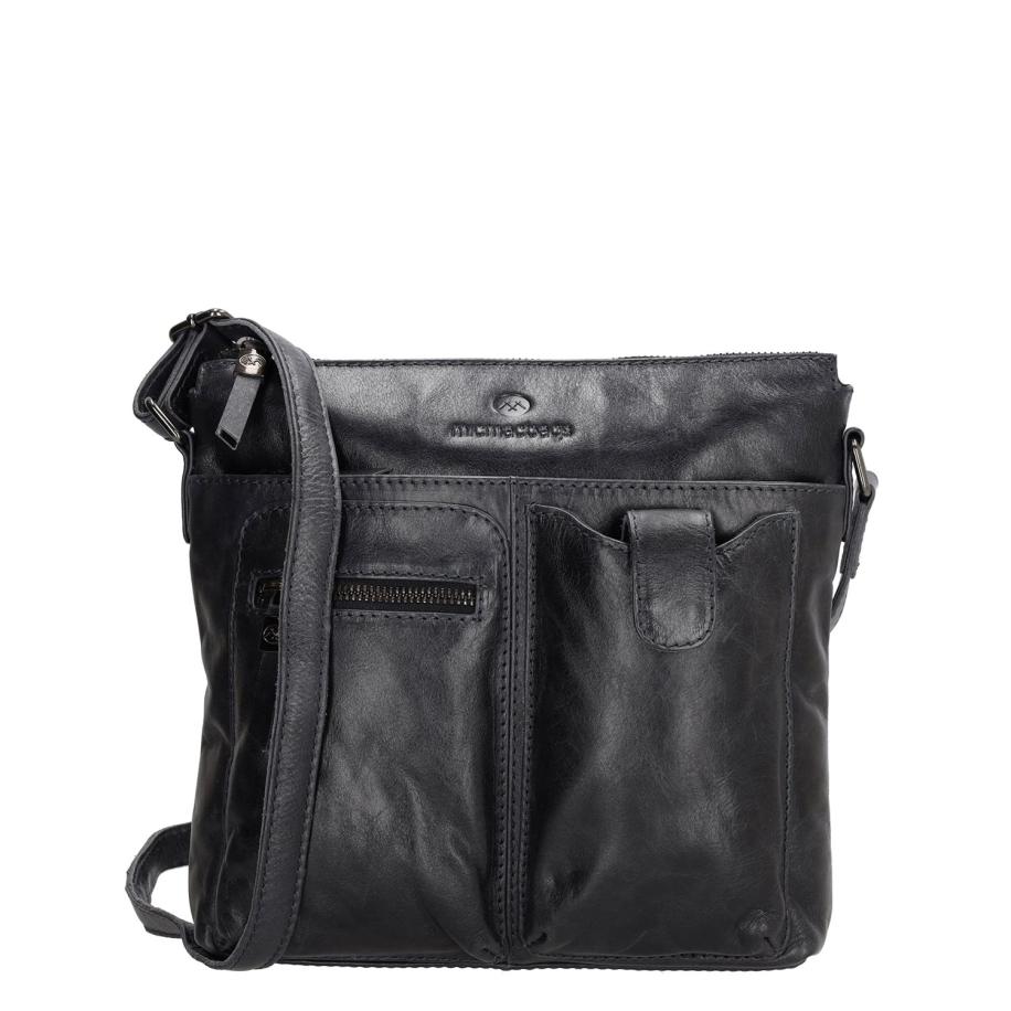 Micmacbags Porto Schoudertas IIIII donker navy Blauw