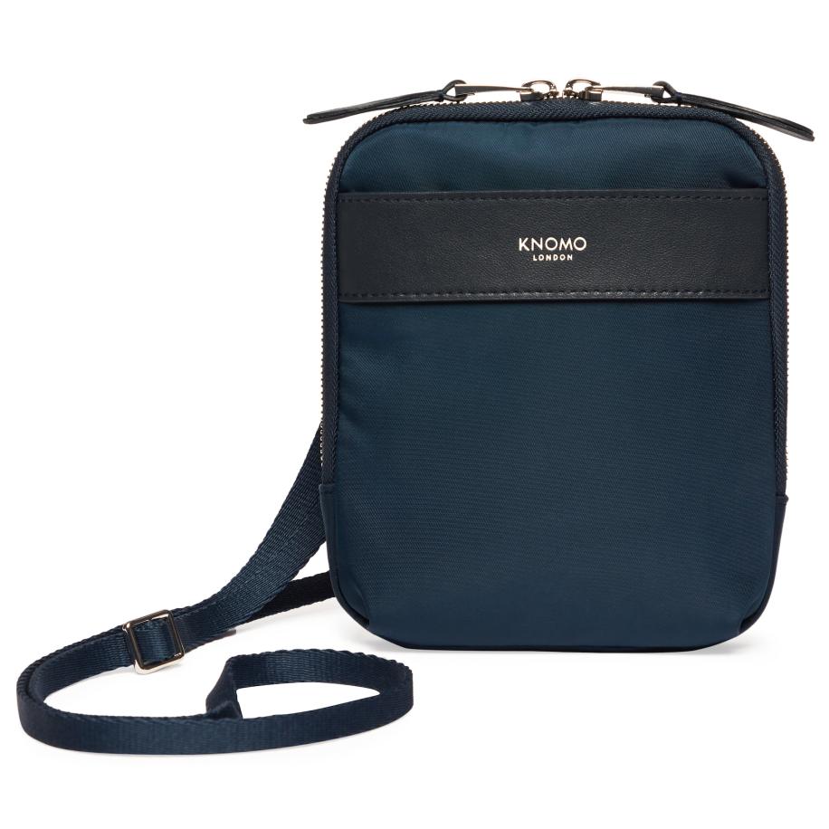 KNOMO Schoudertas blauw / zwart Blauw