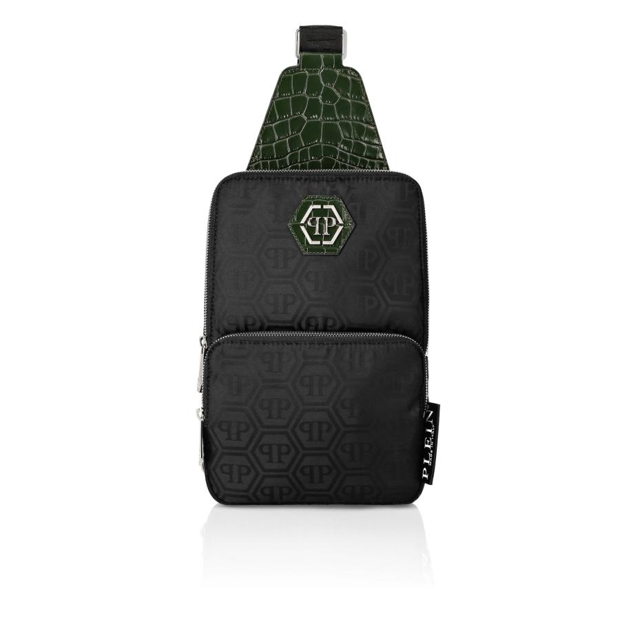 Philipp Plein Schoudertas zwart / wit Zwart