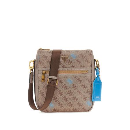 Guess GUESS Schoudertas Milano blauw / bruin