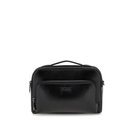 Guess GUESS Schoudertas BOSTON CAMERA BAG DOUBLE ZIP zwart