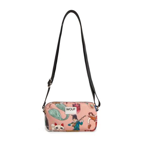 Wouf Wouf Schoudertas Daily blauw / riet / rosé / rood