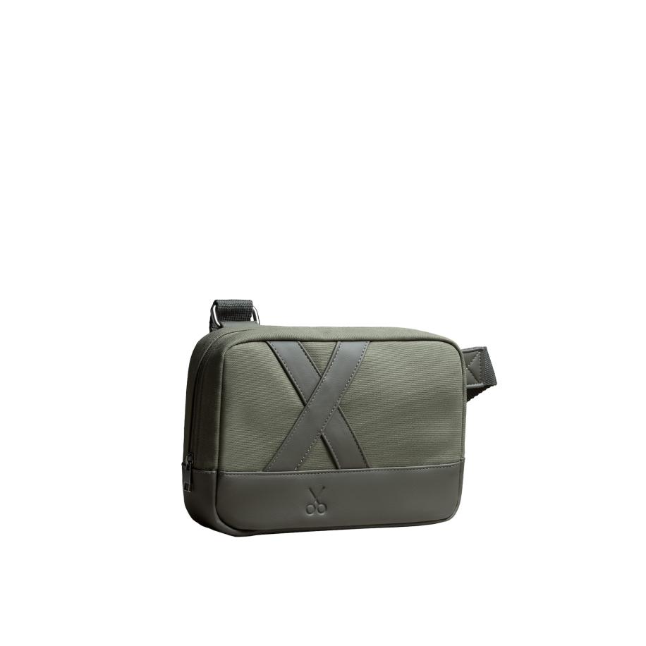 Kaft Kaft Schoudertas Nougrod olijfgroen -