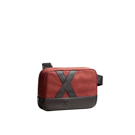 Kaft Kaft Schoudertas Nougrod chocoladebruin / donkerrood