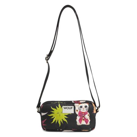 Wouf Wouf Schoudertas Daily beige / geel / pink / zwart