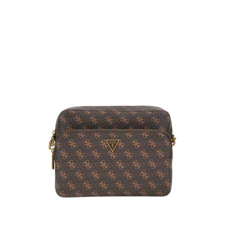 Guess GUESS Schoudertas Milano 4G donkerbeige / bruin