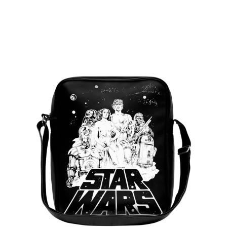 LOGOSHIRT Schoudertas Krieg der Sterne zwart / wit