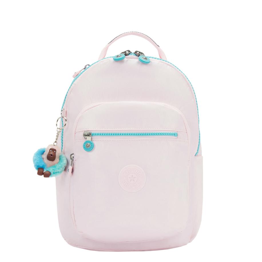 Kipling Seoul S pink met Roze