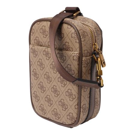 Guess GUESS Schoudertas MILANO CROSSBODY MICRO beige / chocoladebruin