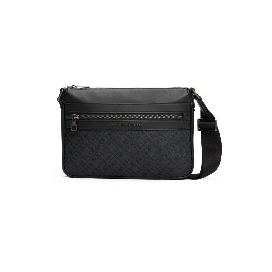 Tommy Hilfiger TOMMY HILFIGER Schoudertas basaltgrijs / zwart -