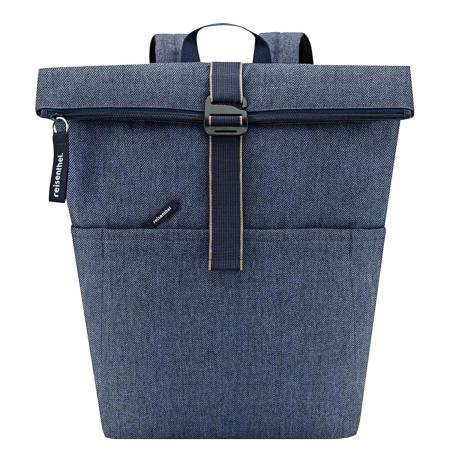 Reisenthel Rolltop Backpack herringbone dark blue
