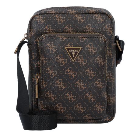 Guess GUESS Schoudertas MILANO XBODY W FRONT POCKET donkerbruin / goud