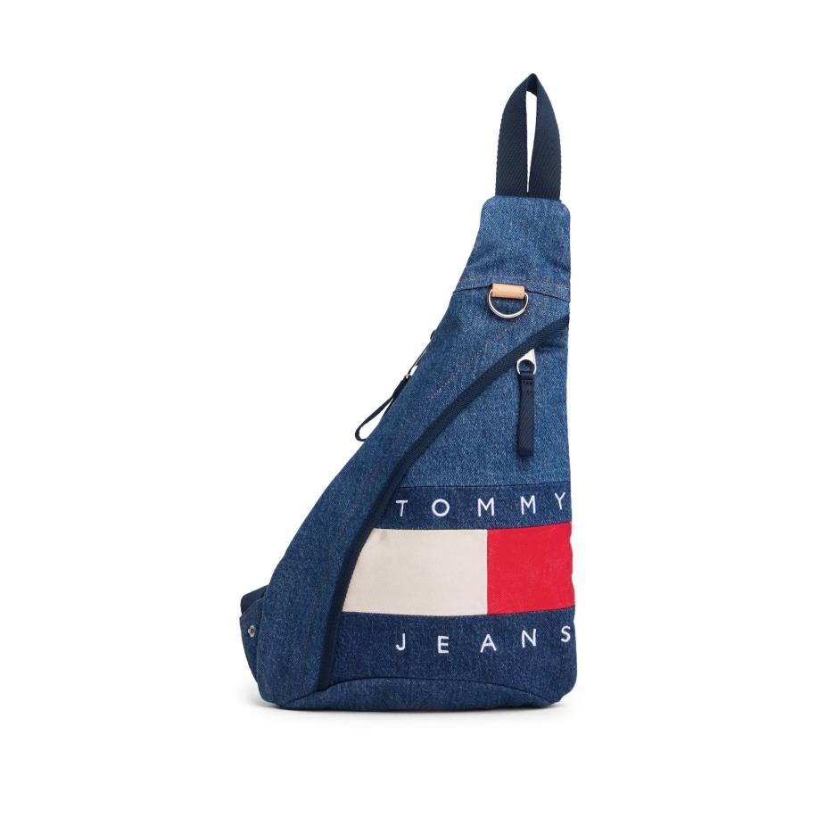 Tommy Jeans Tommy Jeans Schoudertas navy / blauw denim / rood / wit -