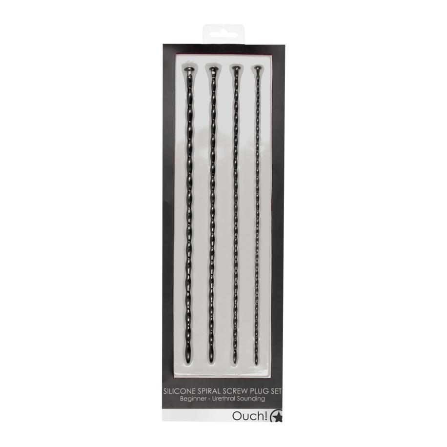 Ouch! Silicone Spiral Screw Plug Set Beginners 4 stuks -