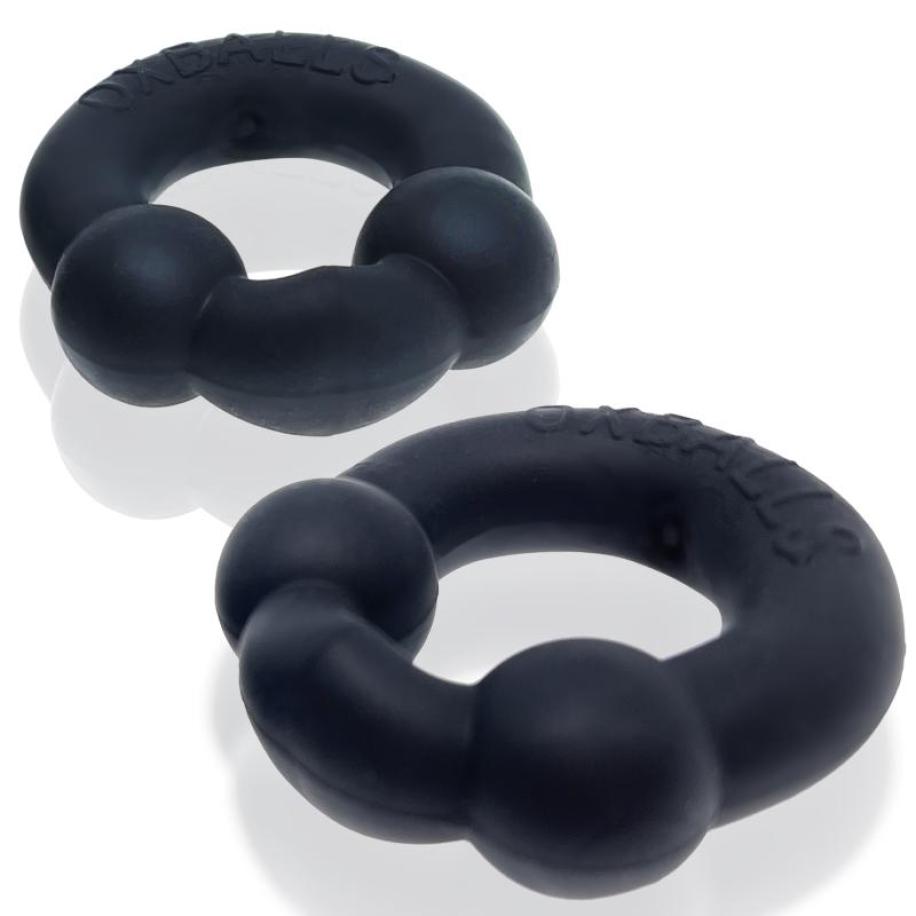 Oxballs - Ultraballs 2-pack Cockring Special Edition Night Zwart