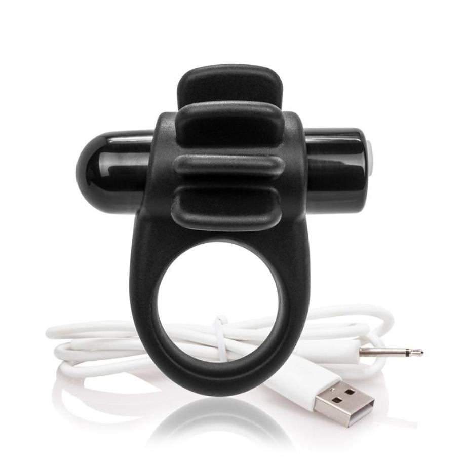 The Screaming O - Charged Skooch Ring Black Zwart